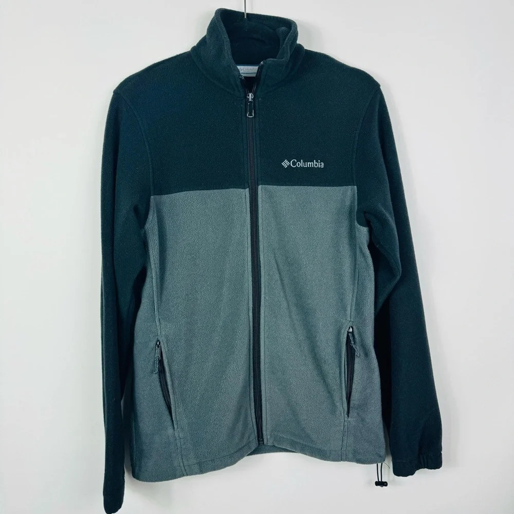 Columbia‎ Women's Full Zip Fleece Jacket Black/Gray Size Small